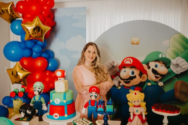 FESTA MARIO BROS - 6 anos do meu filho Noah 