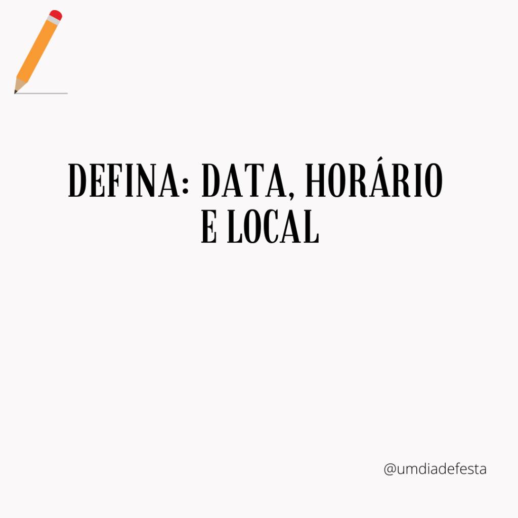 DICAS - organize sua festa!