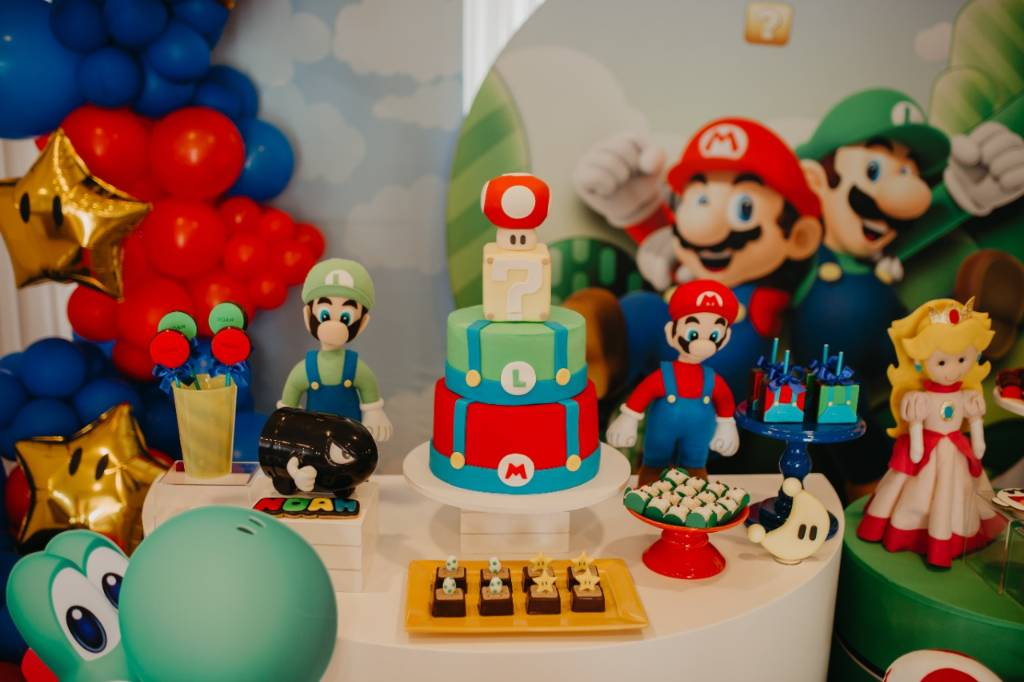 FESTA MARIO BROS - 6 anos do meu filho Noah 