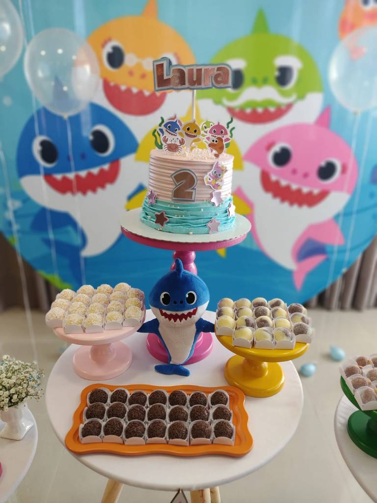 FESTA BABY SHARK - 2 anos da baby Laura