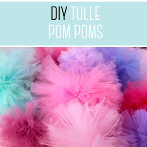 DIY - tutorial de pompom de tule